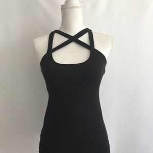 Pink Lotus workout top for Athleta